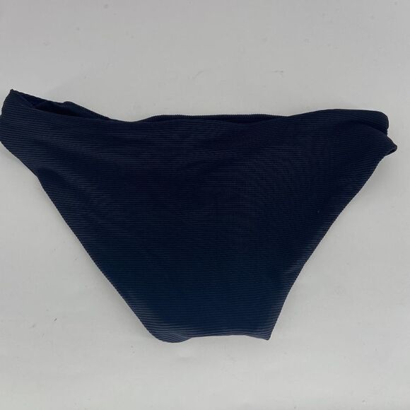 Becca American Fit Womens Black New Ribbed Bikini Bottom US Small - Picture 2 of 8